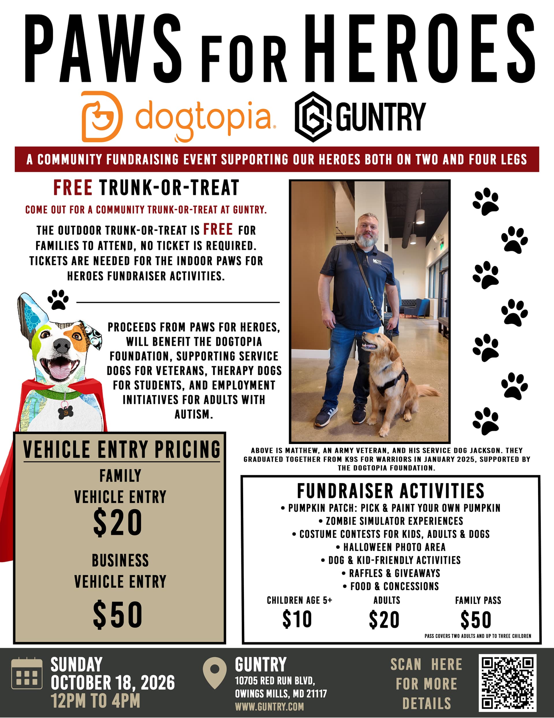 Paws For Heros promoted by Maryland Pet Gazette